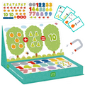 Juego de matemáticas con números y figuras