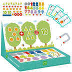 Juego de matemáticas con números y figuras