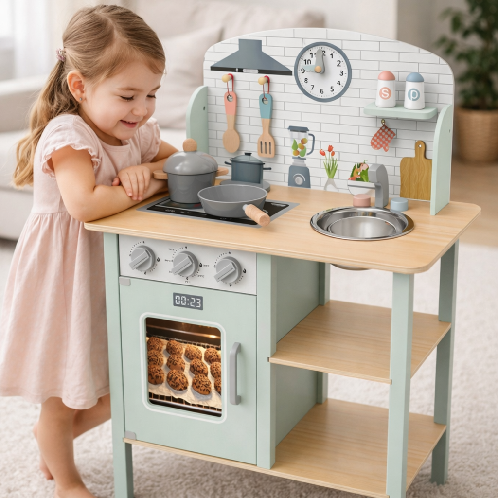 Cocina de Madera Infantil con Accesorios