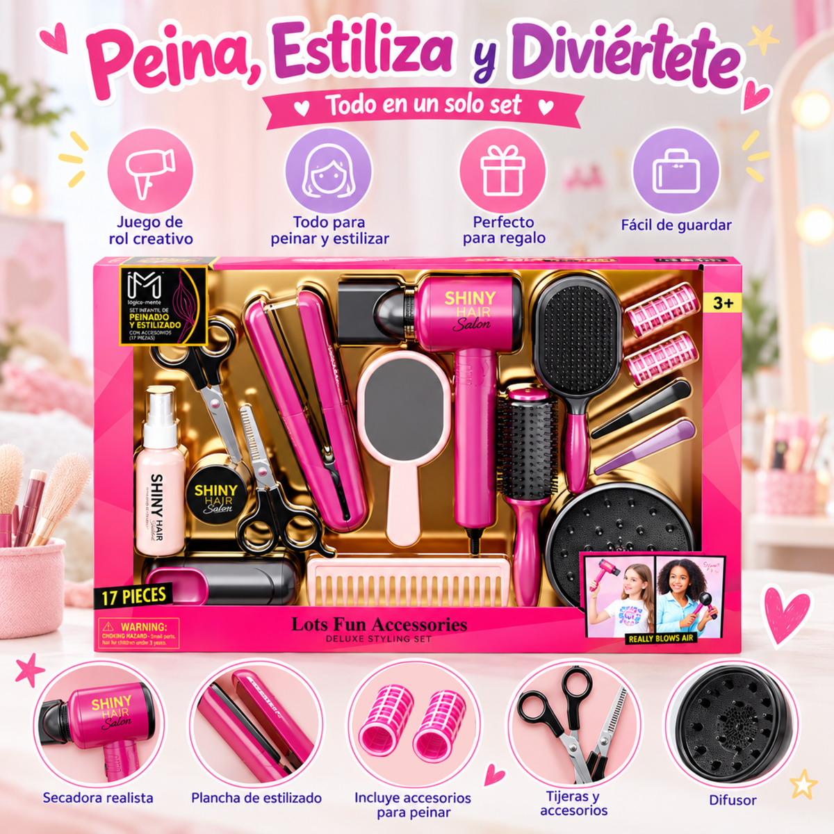 Juego de peinados salón de belleza para Niñas