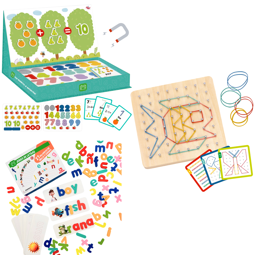 Combo con 3 Juguetes Educativos