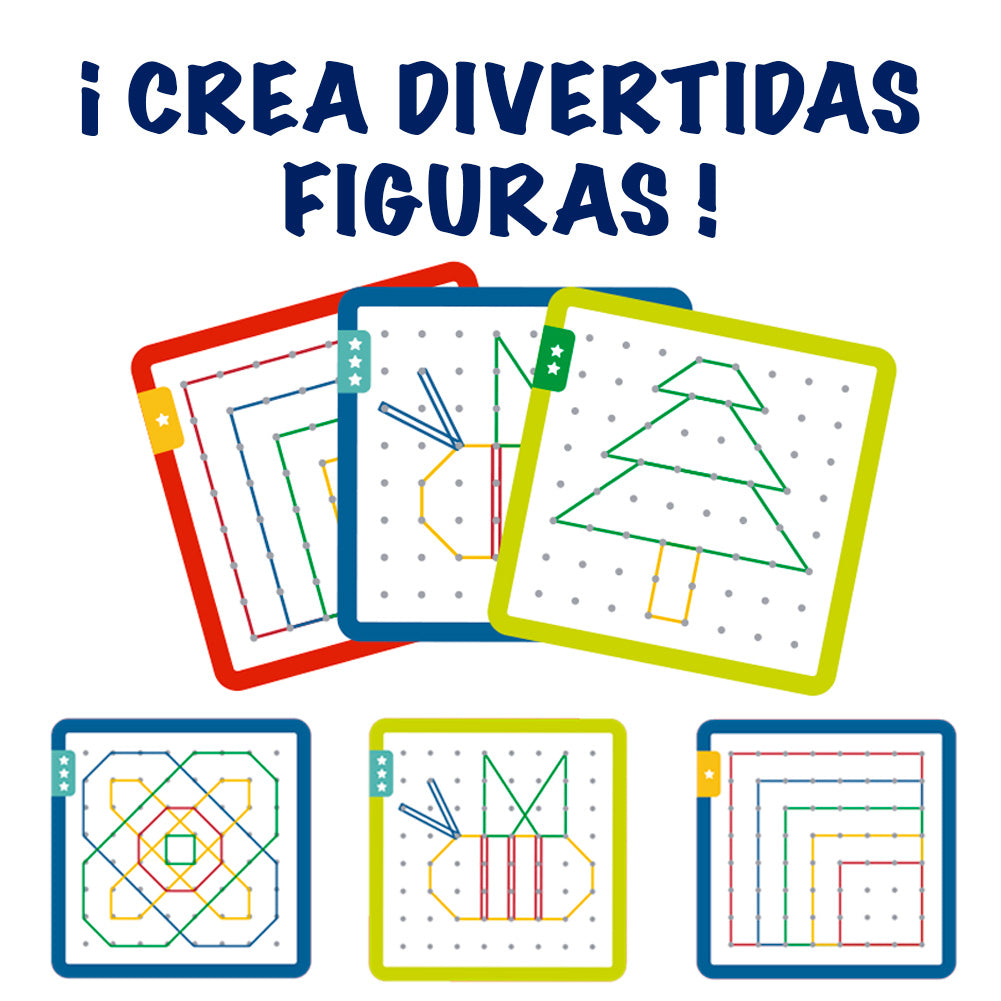 Geoplano de Madera para niños