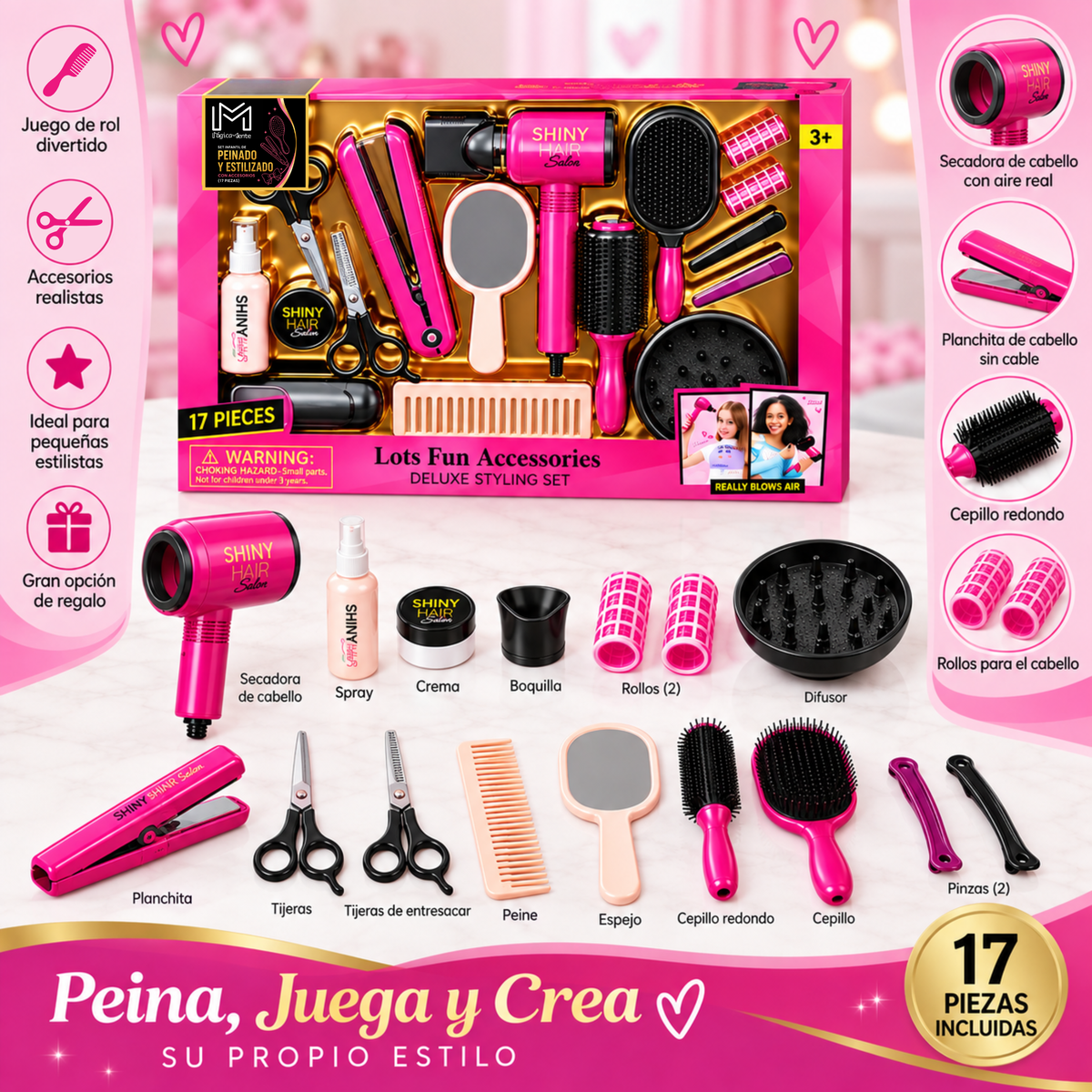 Juego de peinados salón de belleza para Niñas