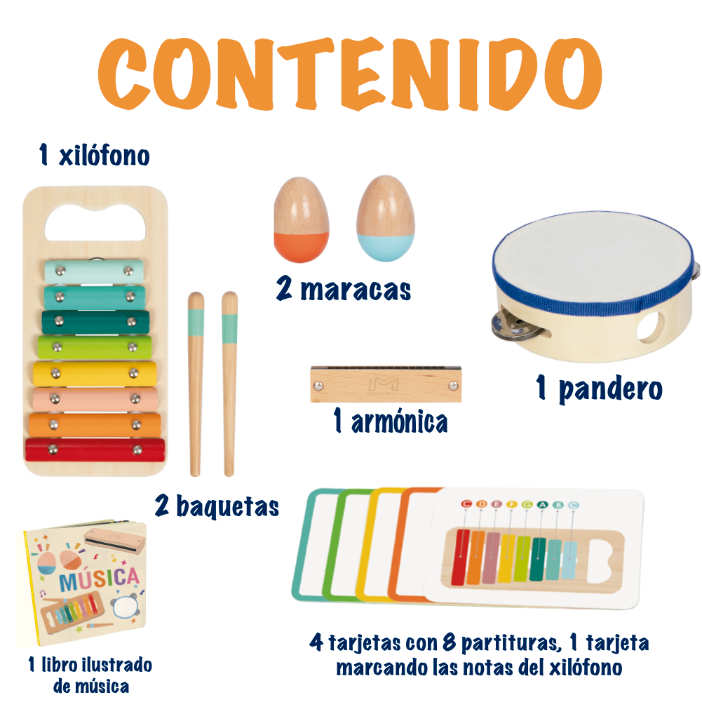 Juego de Instrumentos Musicales Montessori