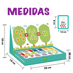 Juego de matemáticas con números y figuras