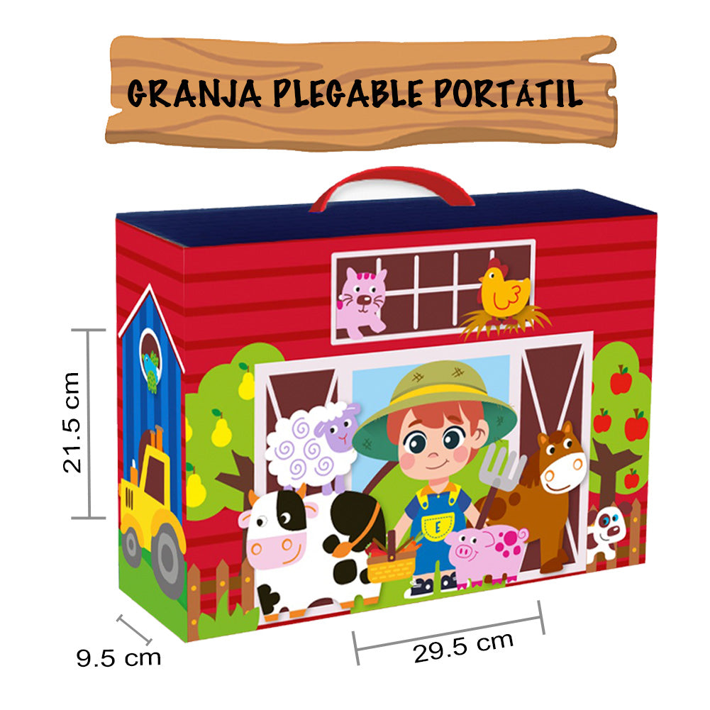 Granja con Animales de Madera