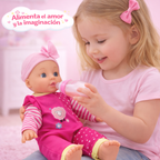 Set de Muñeca Bebé con Carriola y Accesorios