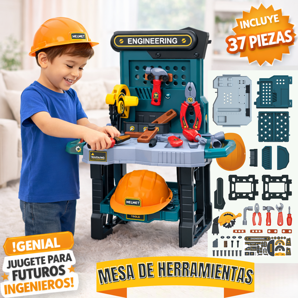 Mesa de Herramientas con Accesorios