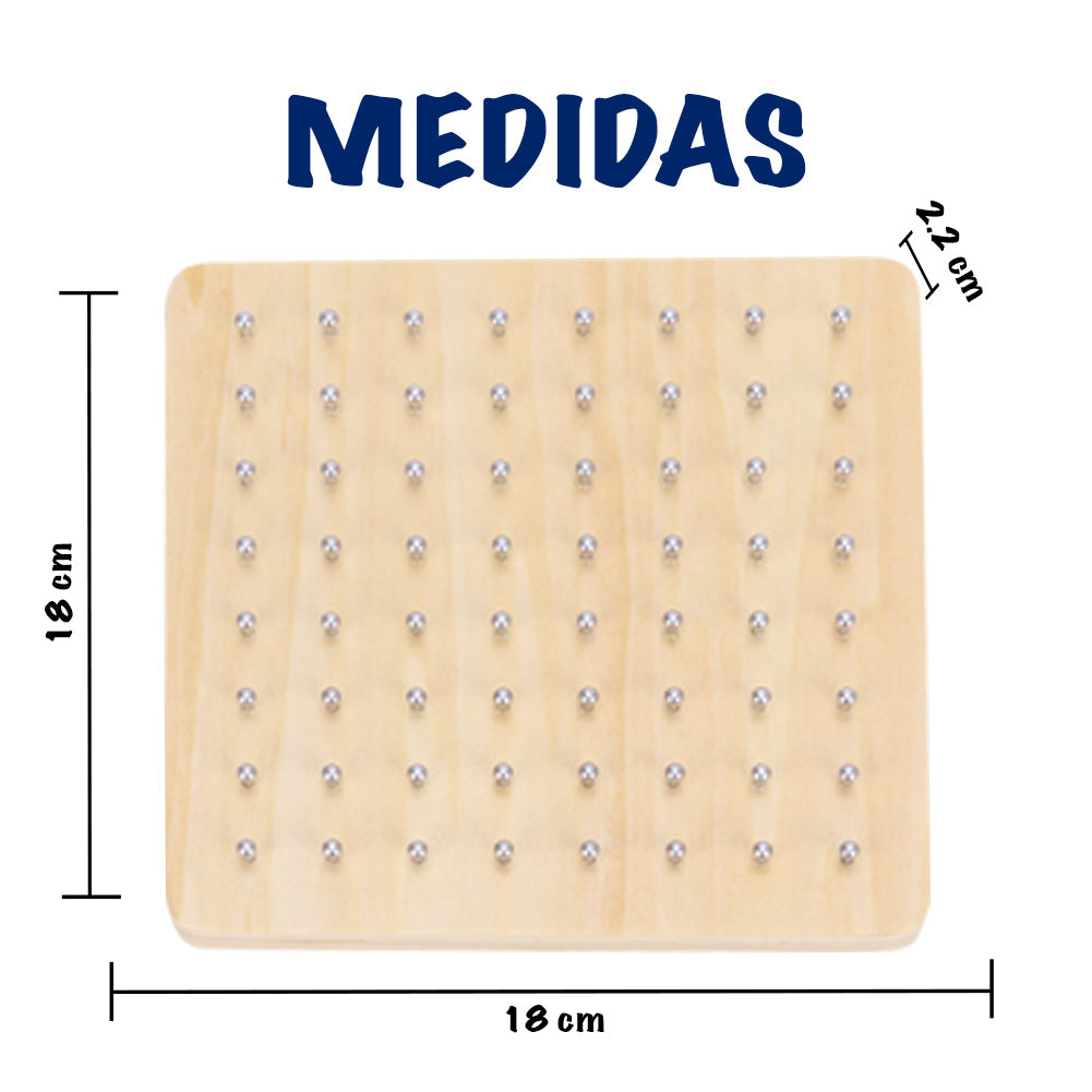 Geoplano de Madera para niños