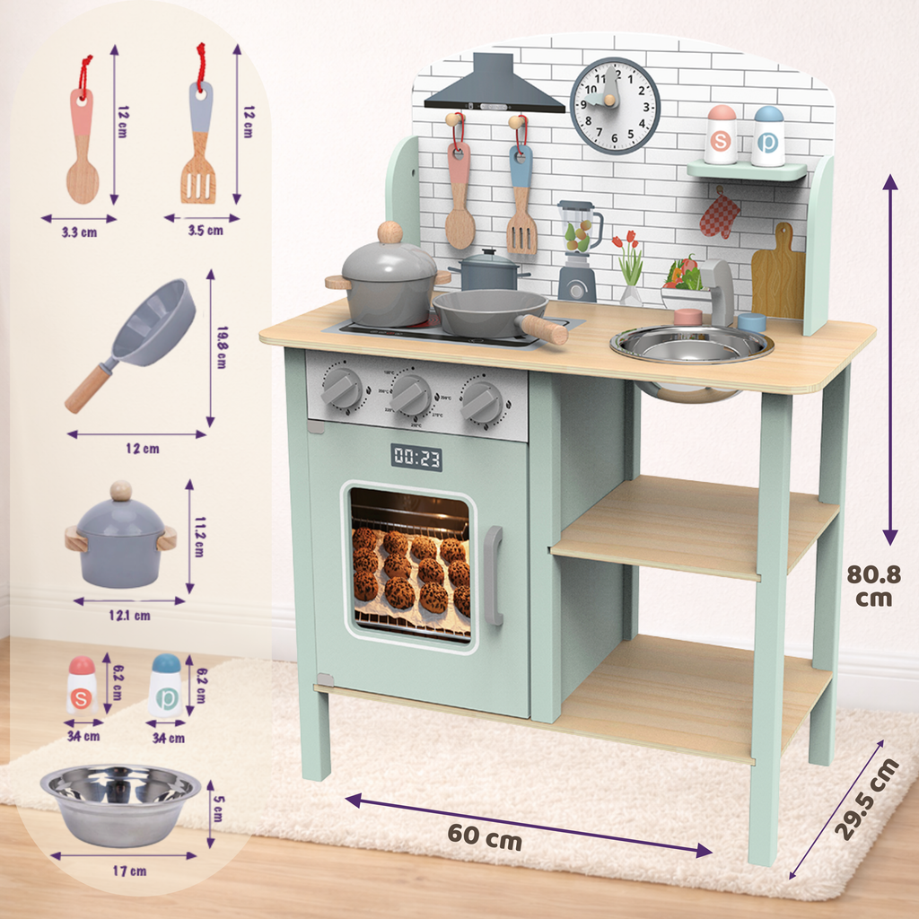 Cocina de Madera Infantil con Accesorios