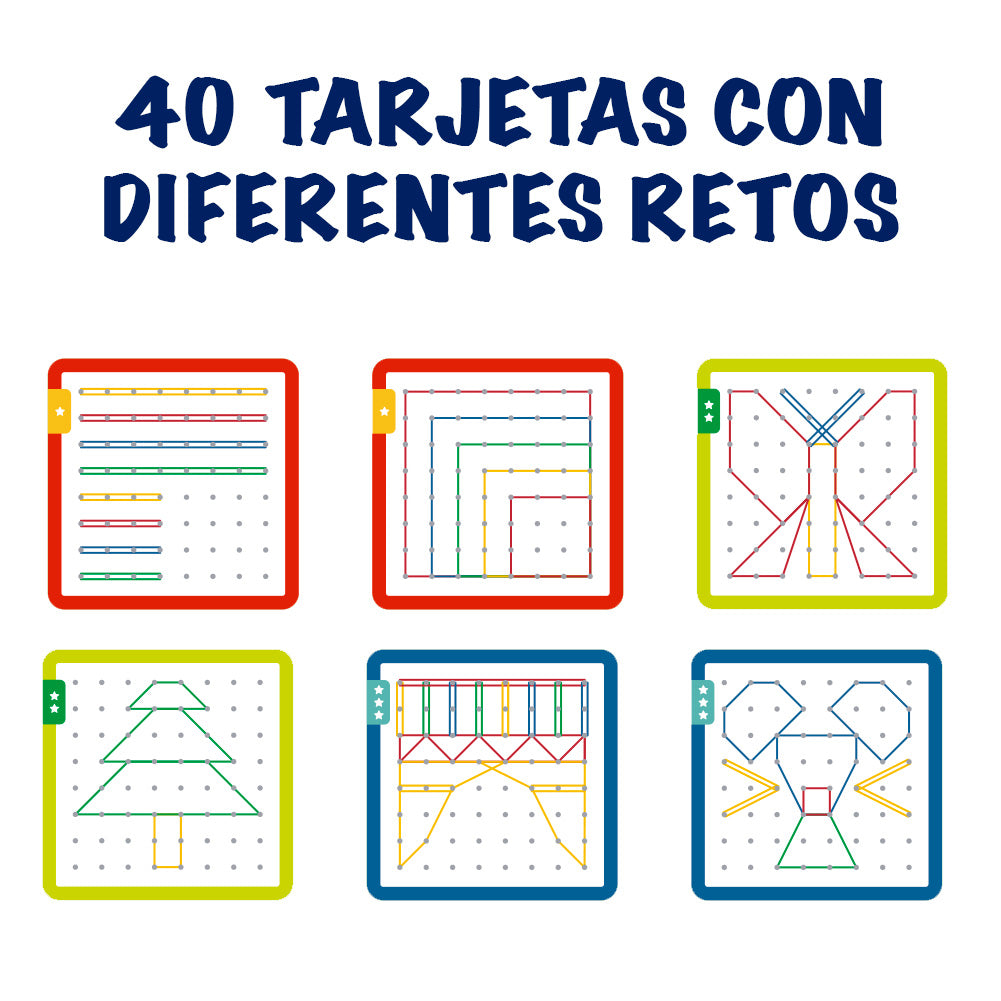 Geoplano de Madera para niños