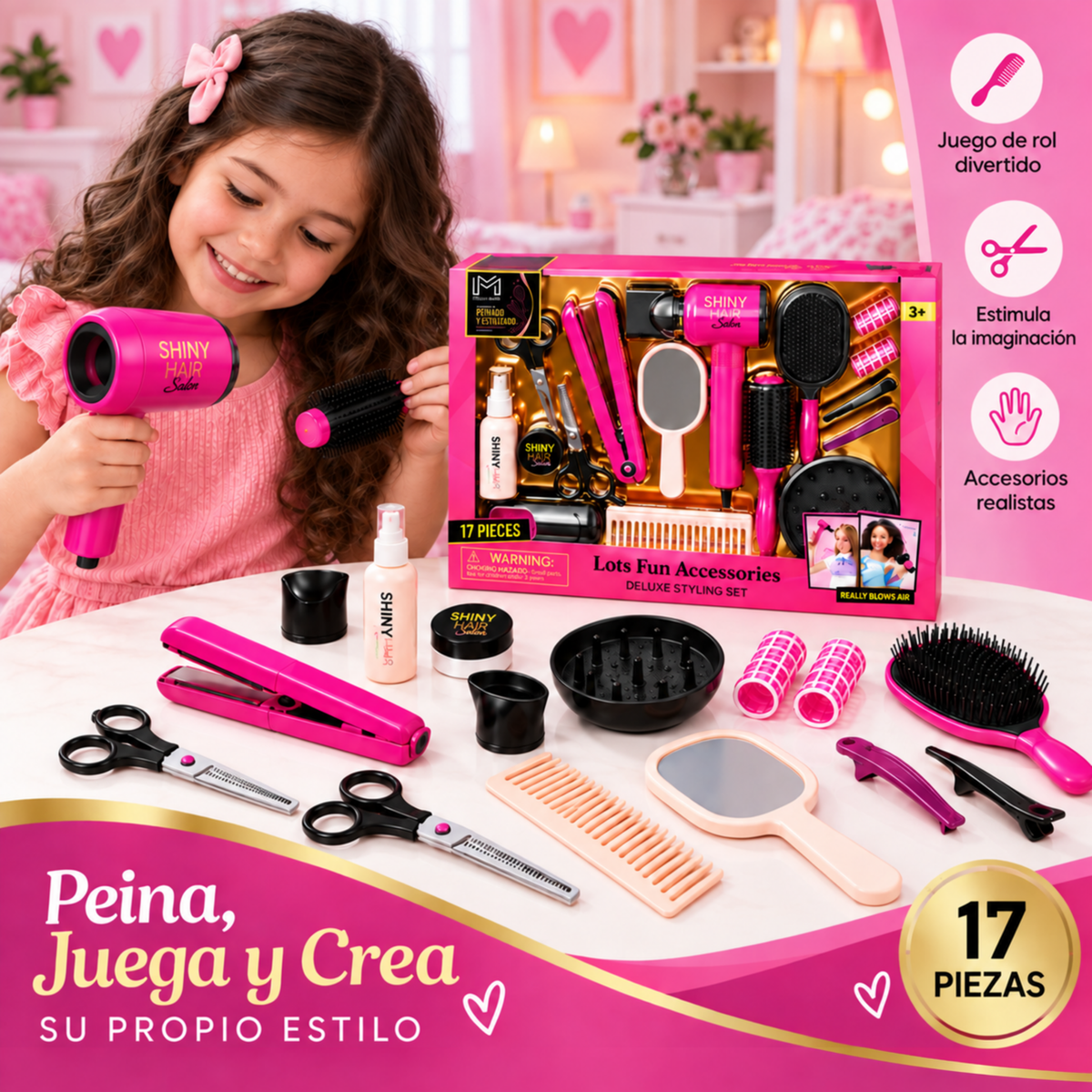 Juego de peinados salón de belleza para Niñas