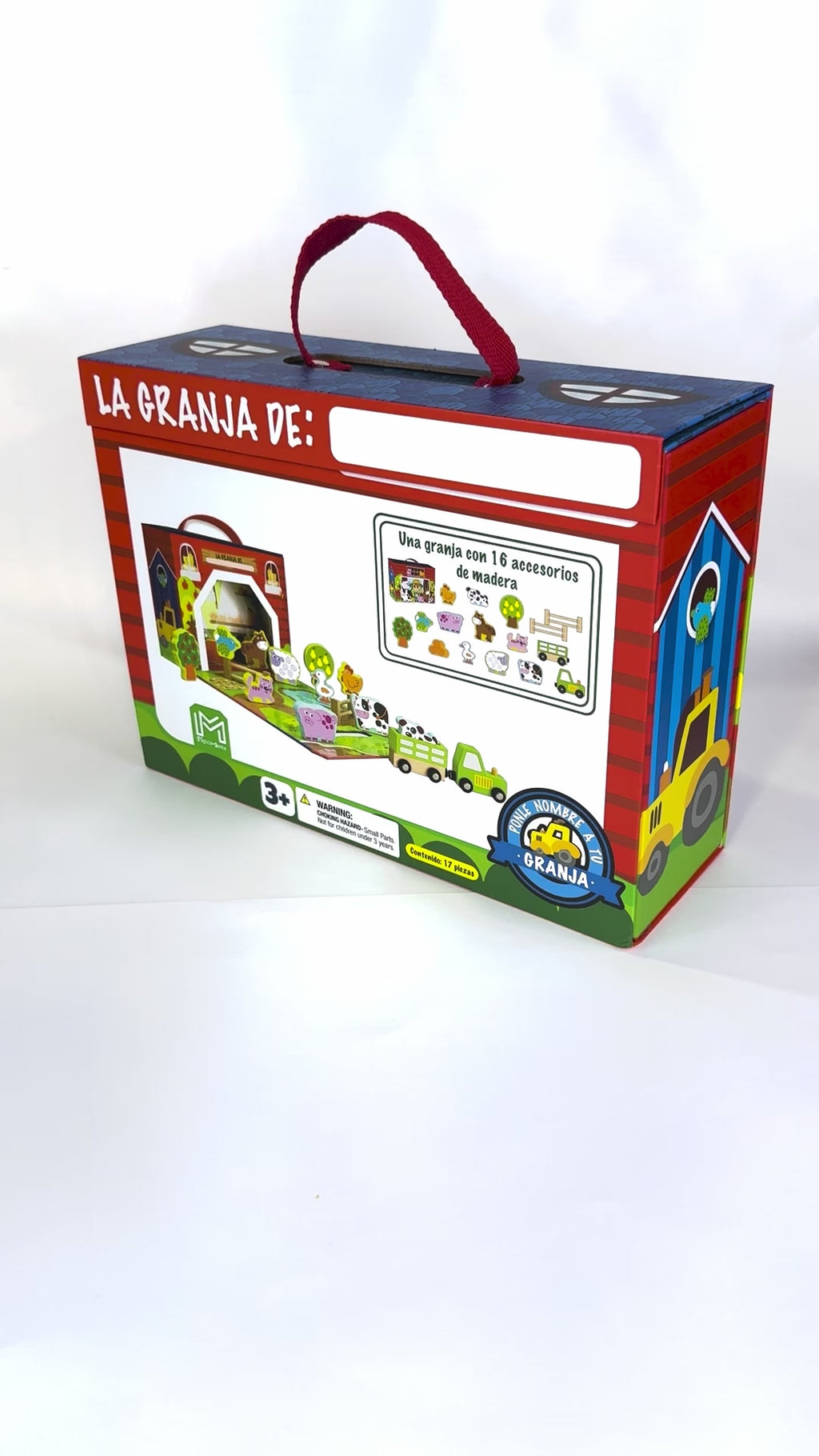 Granja con Animales de Madera